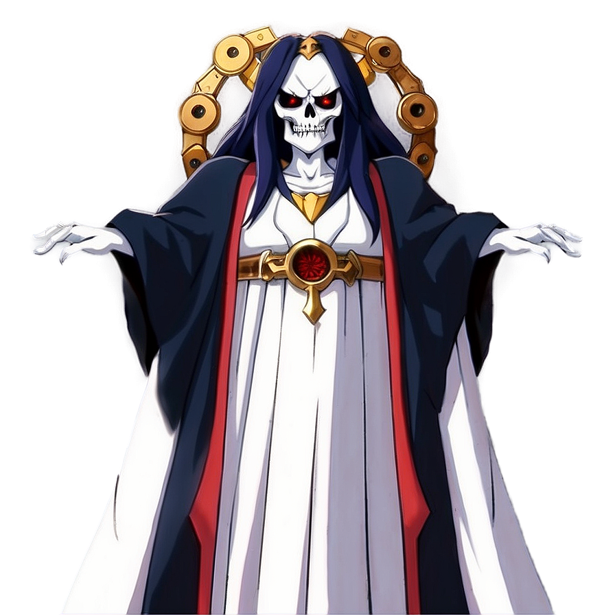 Albedo With Ainz Ooal Gown Png Edr86 PNG Image