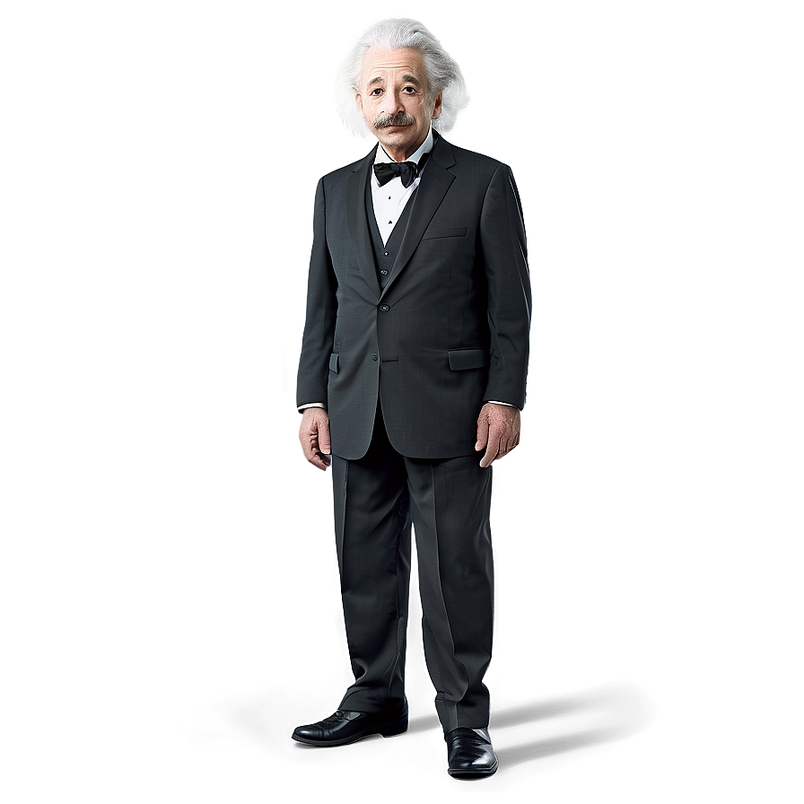 Albert Einstein In Suit Png 06122024 PNG Image