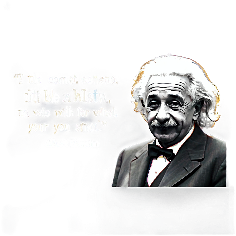 Albert Einstein Inspirational Quote Png 27 PNG Image