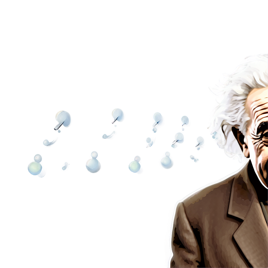 Albert Einstein Minimalist Art Png Sqf PNG Image