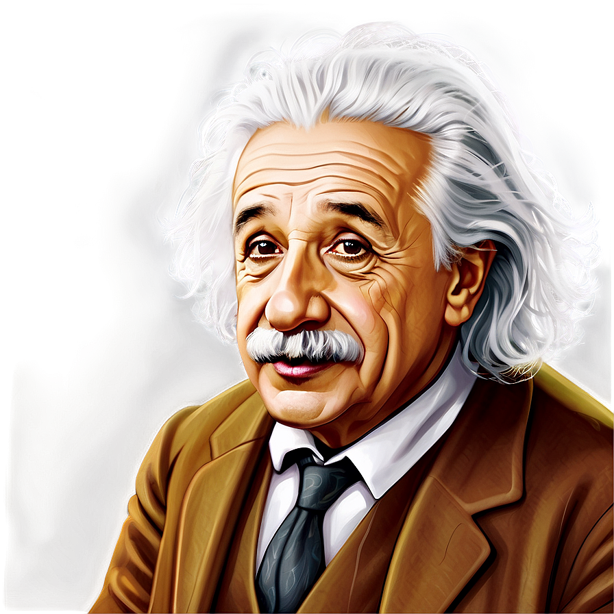 Albert Einstein Portrait Png 06122024 PNG Image