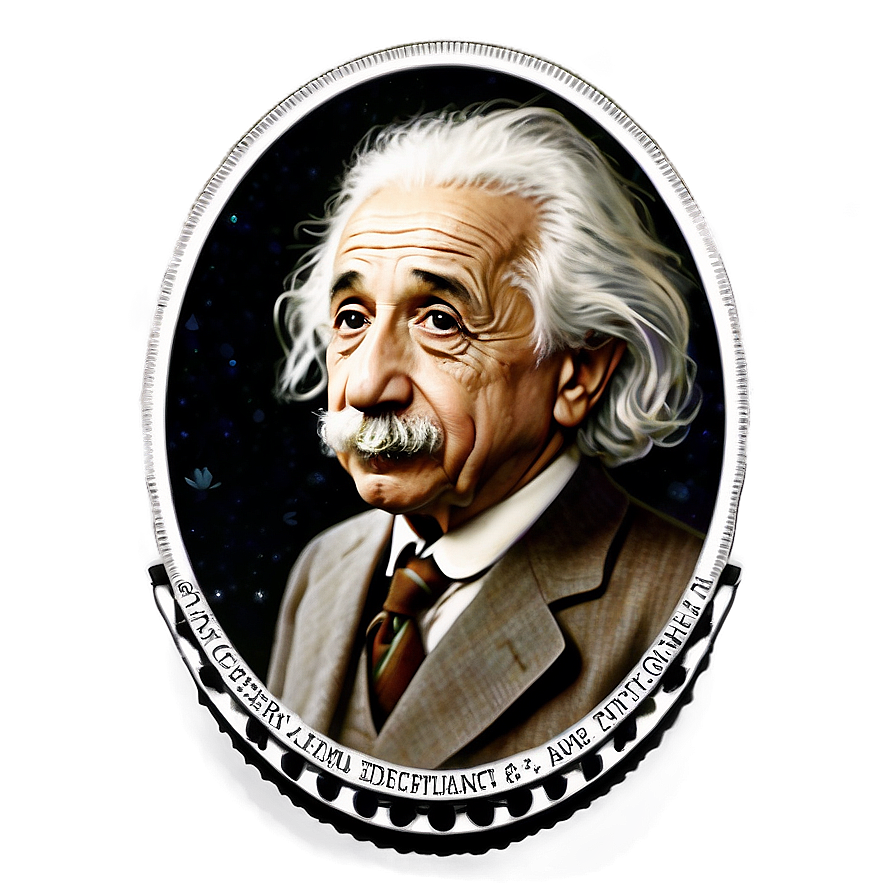 Albert Einstein Vintage Stamp Png 22 PNG Image