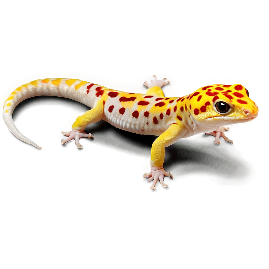 Albino Leopard Gecko Png Twj47 PNG Image