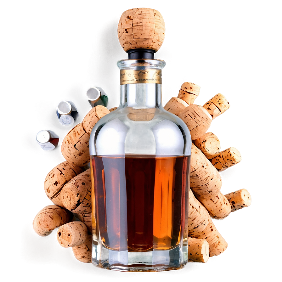 Alcohol Bottle With Cork Png Ovp2 PNG Image