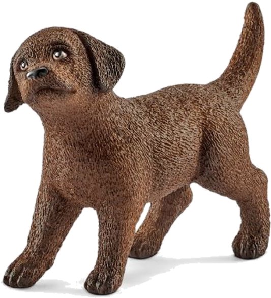 Alert Brown Puppy Figurine PNG Image