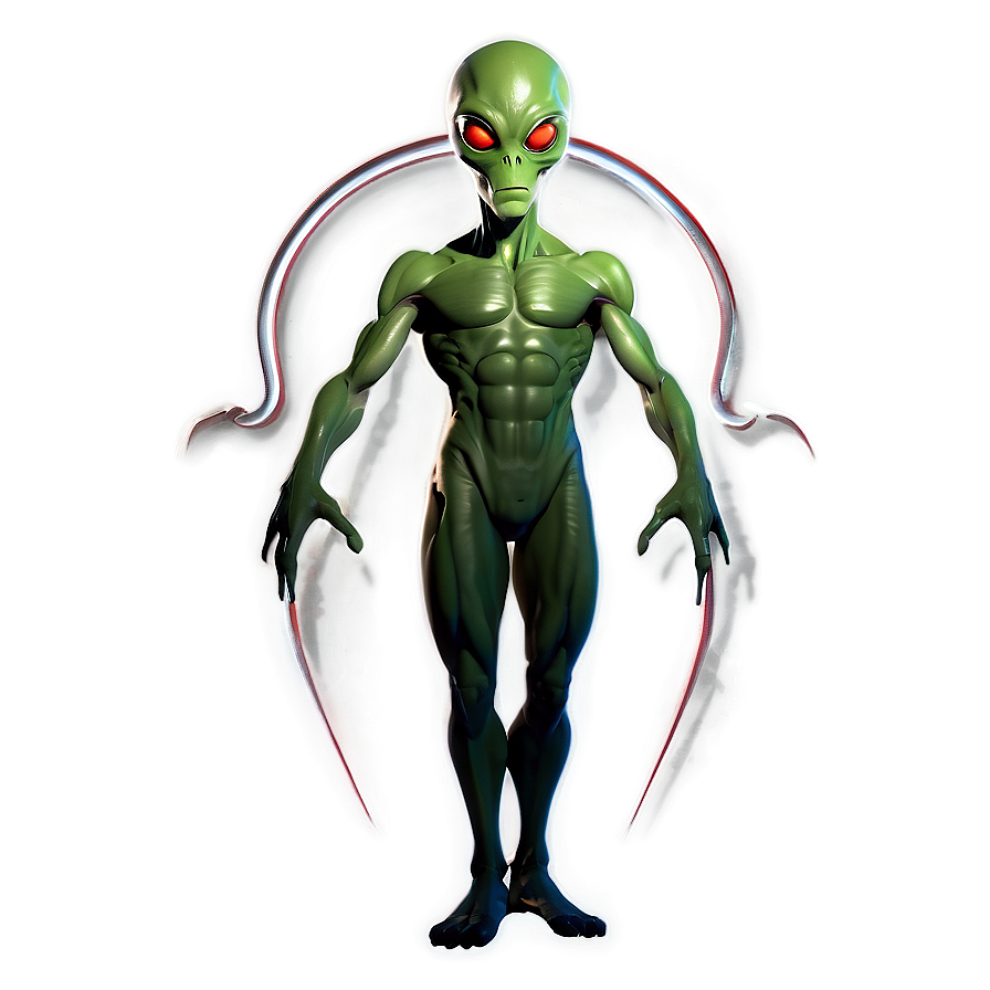 Alien Cartoon A PNG Image