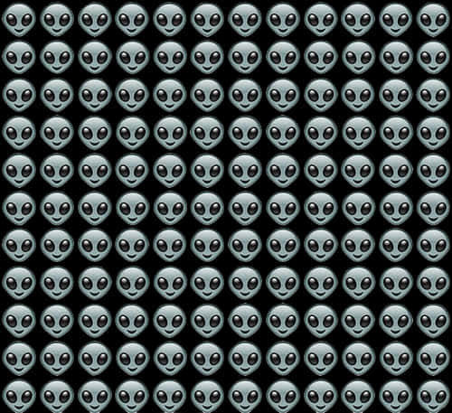 Alien_ Emoji_ Pattern_ Background PNG Image