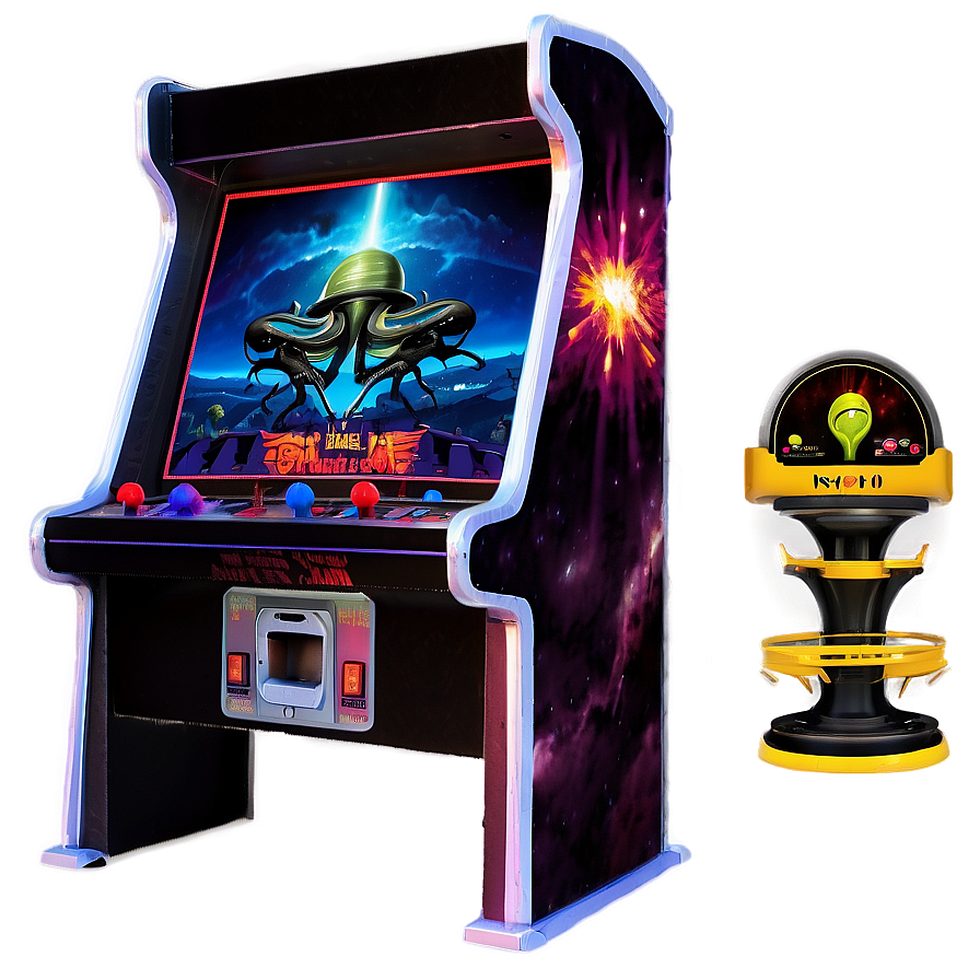 Alien Invasion Arcade Game Png 58 PNG Image