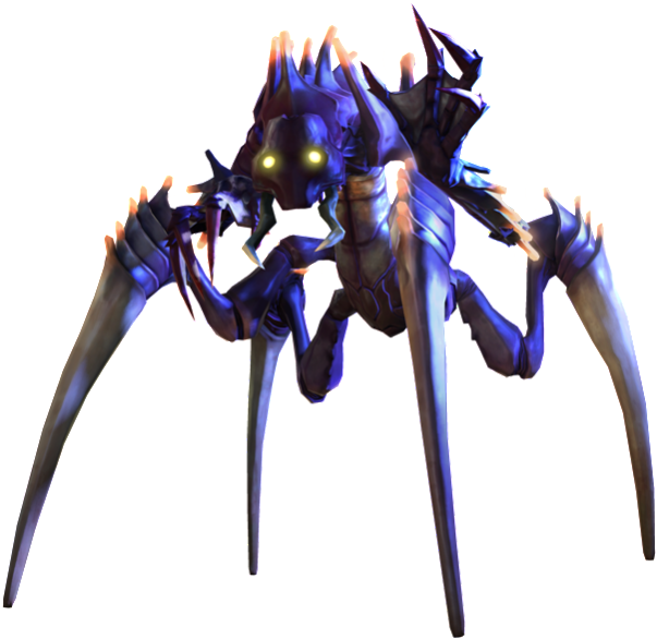 Alien Spider Creature Enemy PNG Image