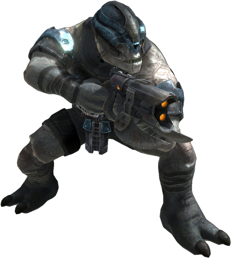 Alien_ Warrior_ With_ Gun PNG Image