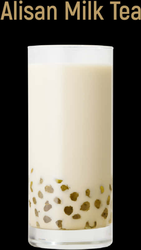 Alisan Milk Teawith Tapioca Pearls PNG Image