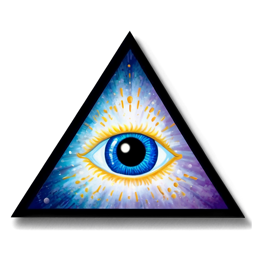 All Seeing Eye In Triangle Png 06212024 PNG Image