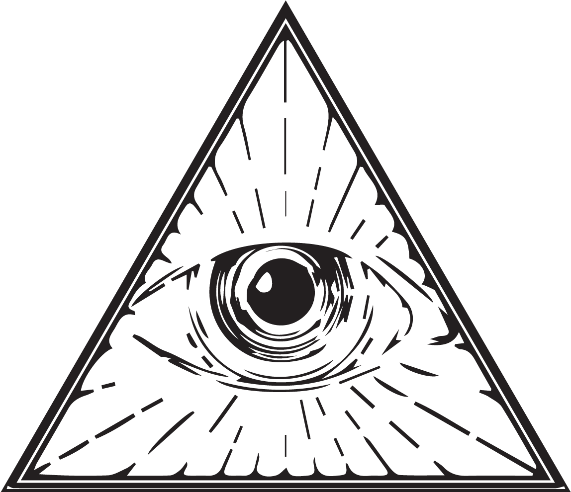 All Seeing Eye Triangle PNG Image