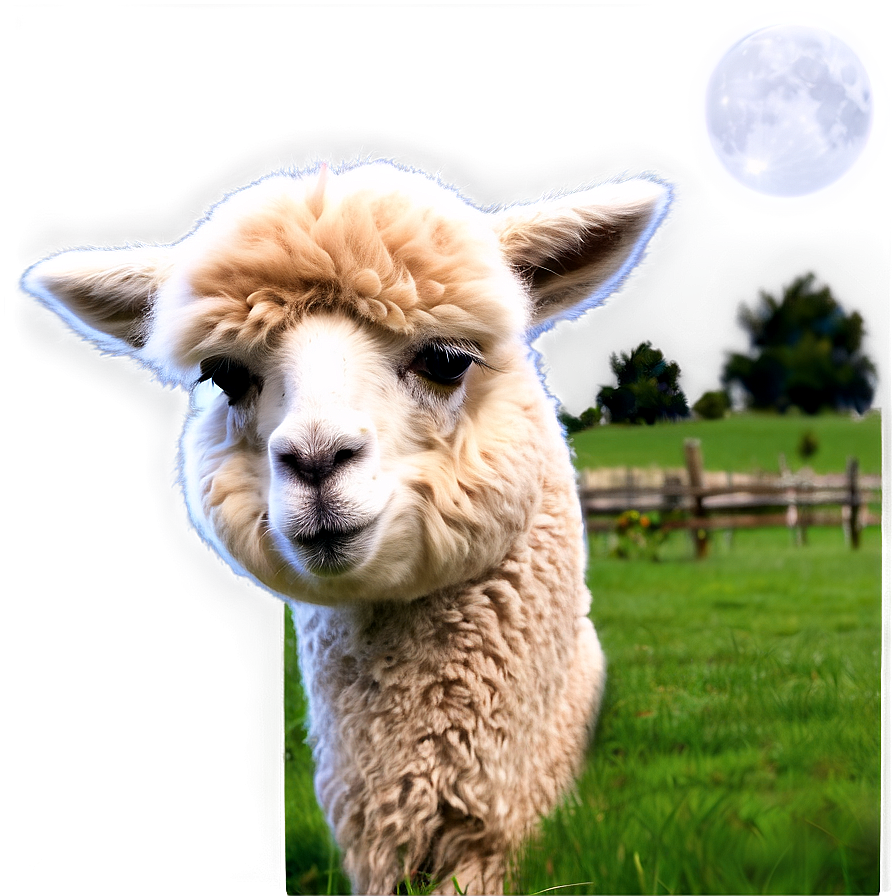 Alpaca Farm Png Qrp PNG Image