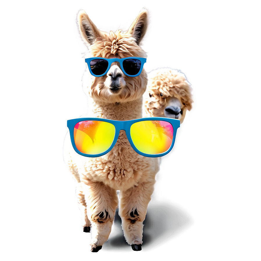 Alpaca With Sunglasses Png Rri79 PNG Image