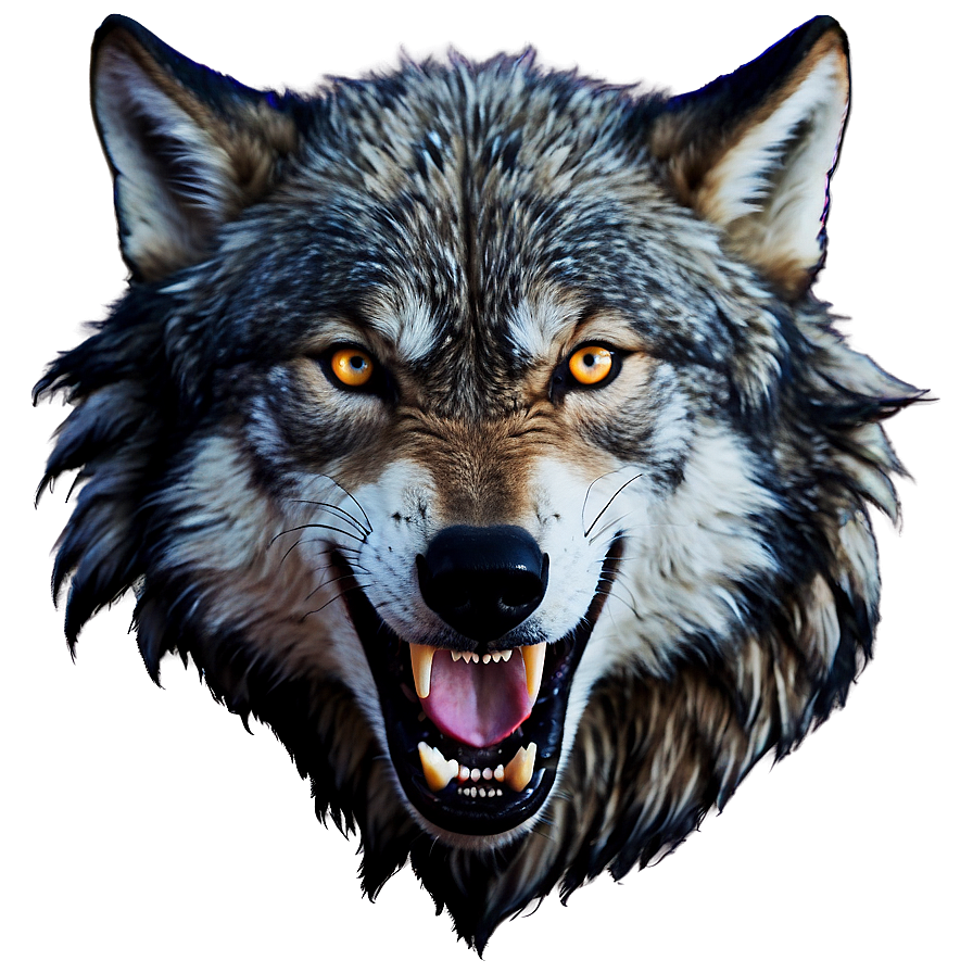 Alpha Wolf Growling Image Png Eie15 PNG Image