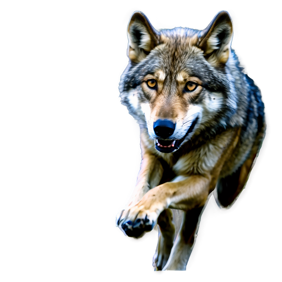 Alpha Wolf In Action Png 66 PNG Image