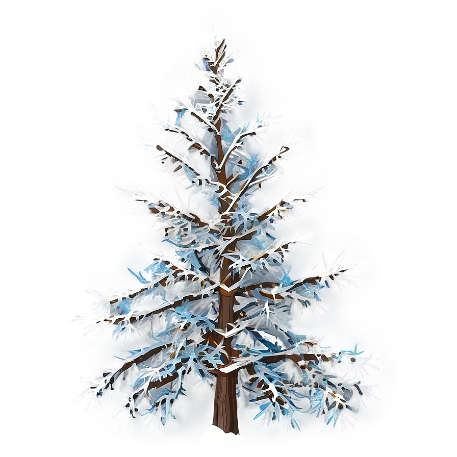 Alpine Snow Tree Png Fdn PNG Image