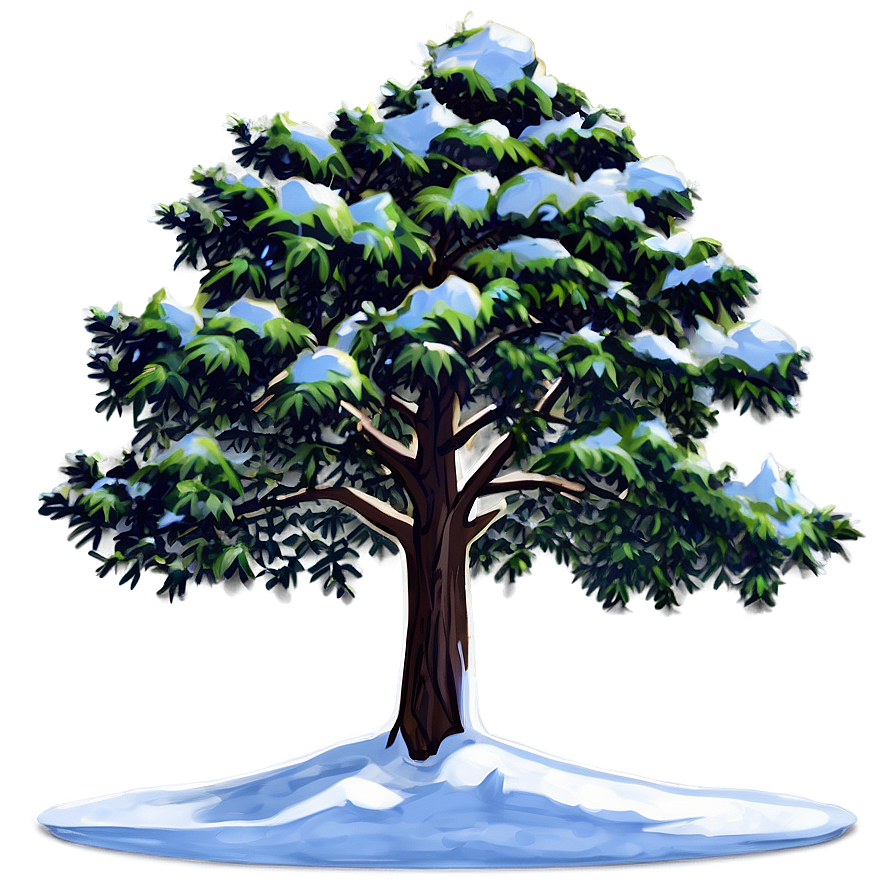 Alpine Snow Tree Png Mad77 PNG Image