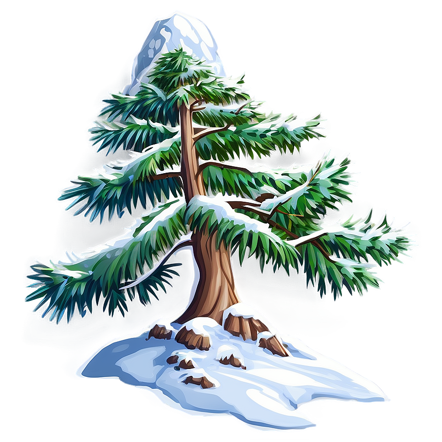 Alpine Snow Tree Png Rkv PNG Image