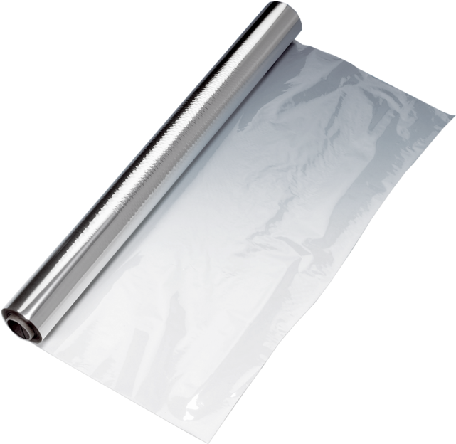 Aluminum Foil Roll Unfurled PNG Image