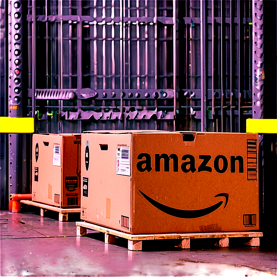 Amazon Box At Warehouse Png Nsi17 PNG Image