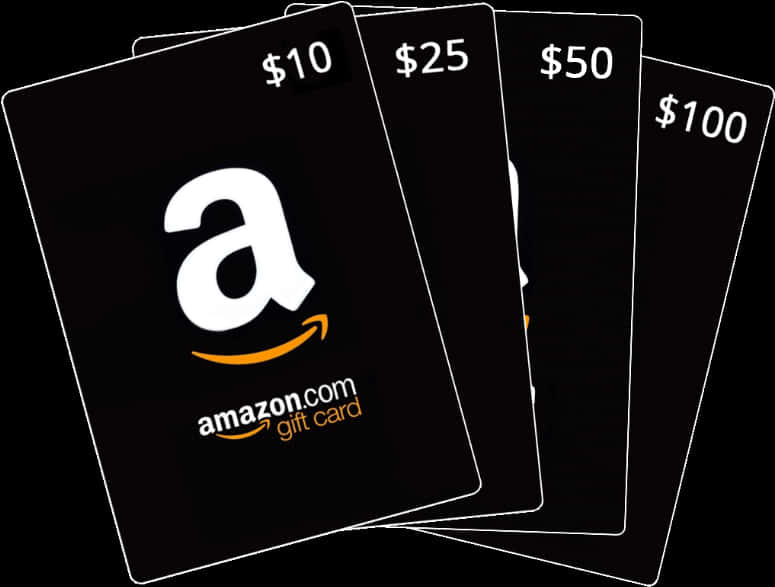 Amazon Gift Cards Denominations PNG Image