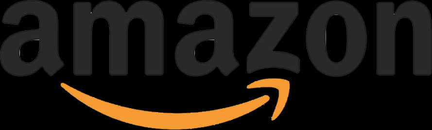 Amazon Logo Black Background PNG Image