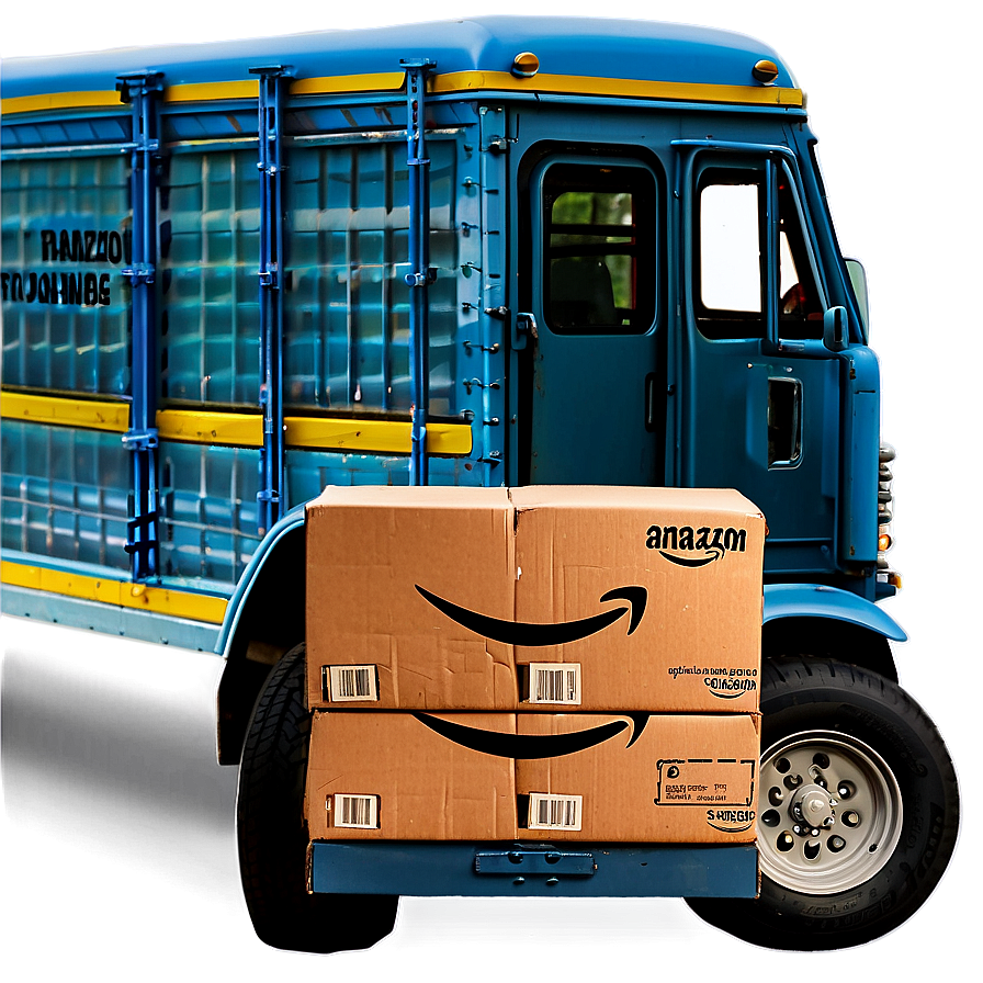 Amazon Package In Truck Png 06292024 PNG Image