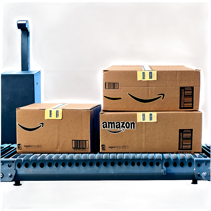 Amazon Package On Conveyor Png Fdc73 PNG Image