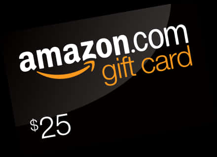 Amazon25 Dollar Gift Card PNG Image