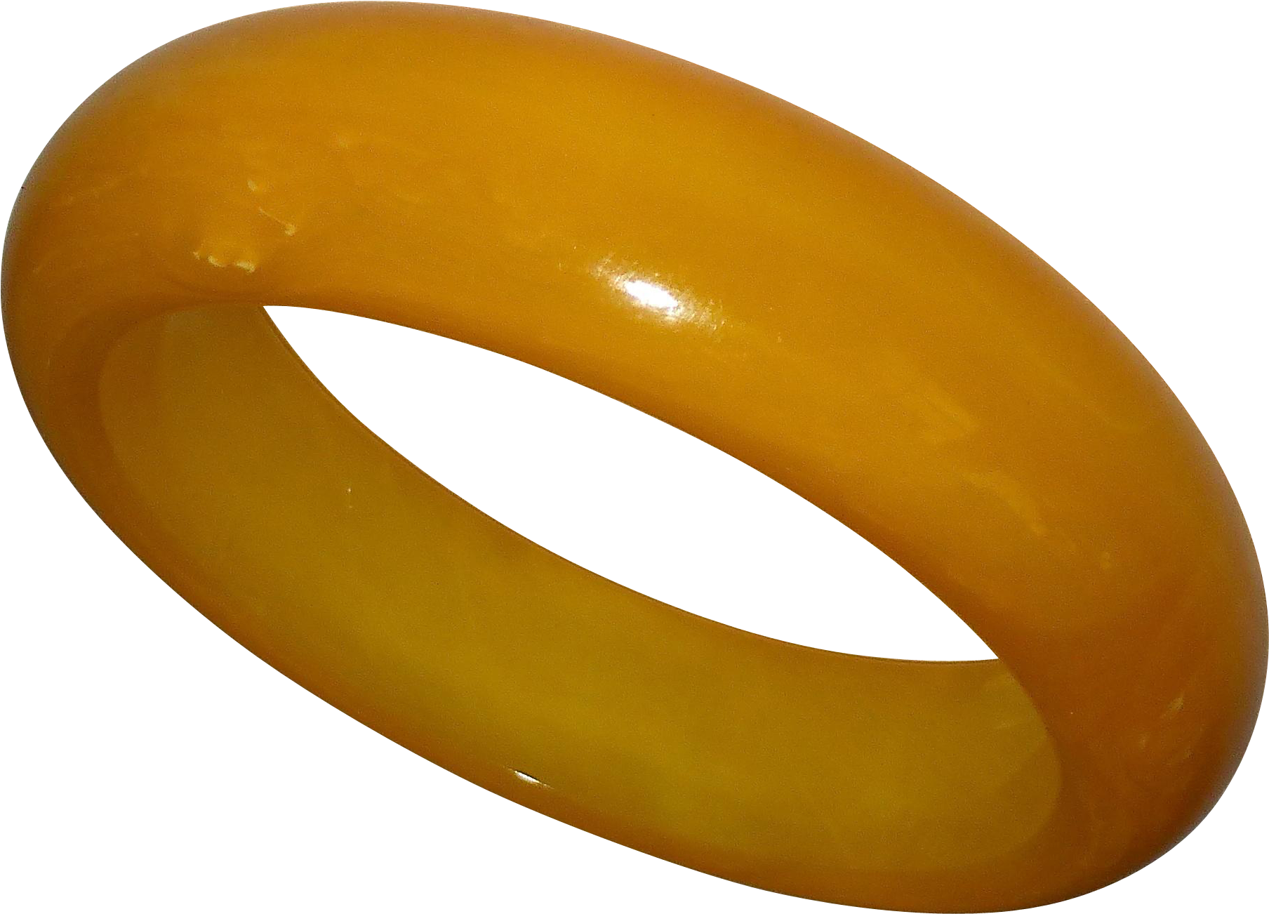 Amber Bangle Isolated PNG Image