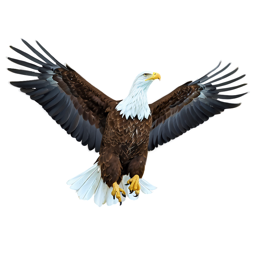 American Eagle In Snow Png 06122024 PNG Image