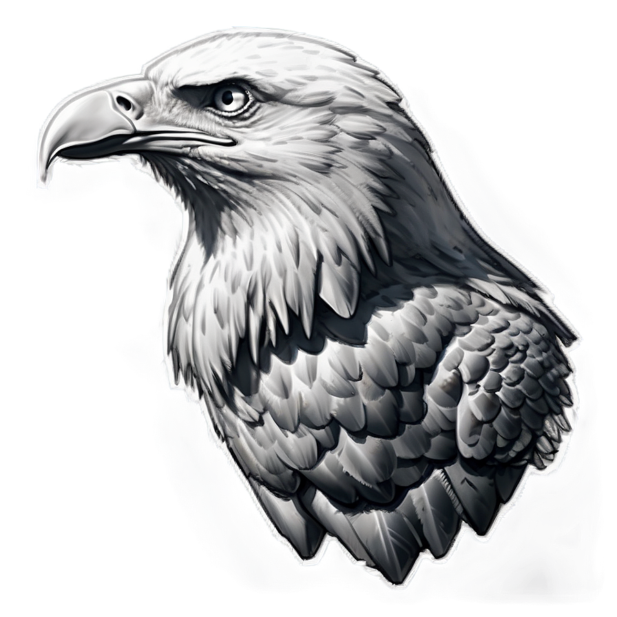 American Eagle Sketch Png 06122024 PNG Image