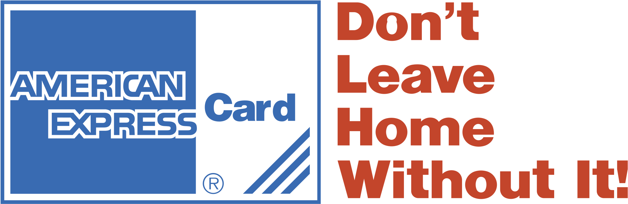 American Express Card Slogan PNG Image