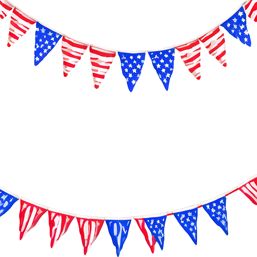 American Flag Bunting Png Pjw45 PNG Image