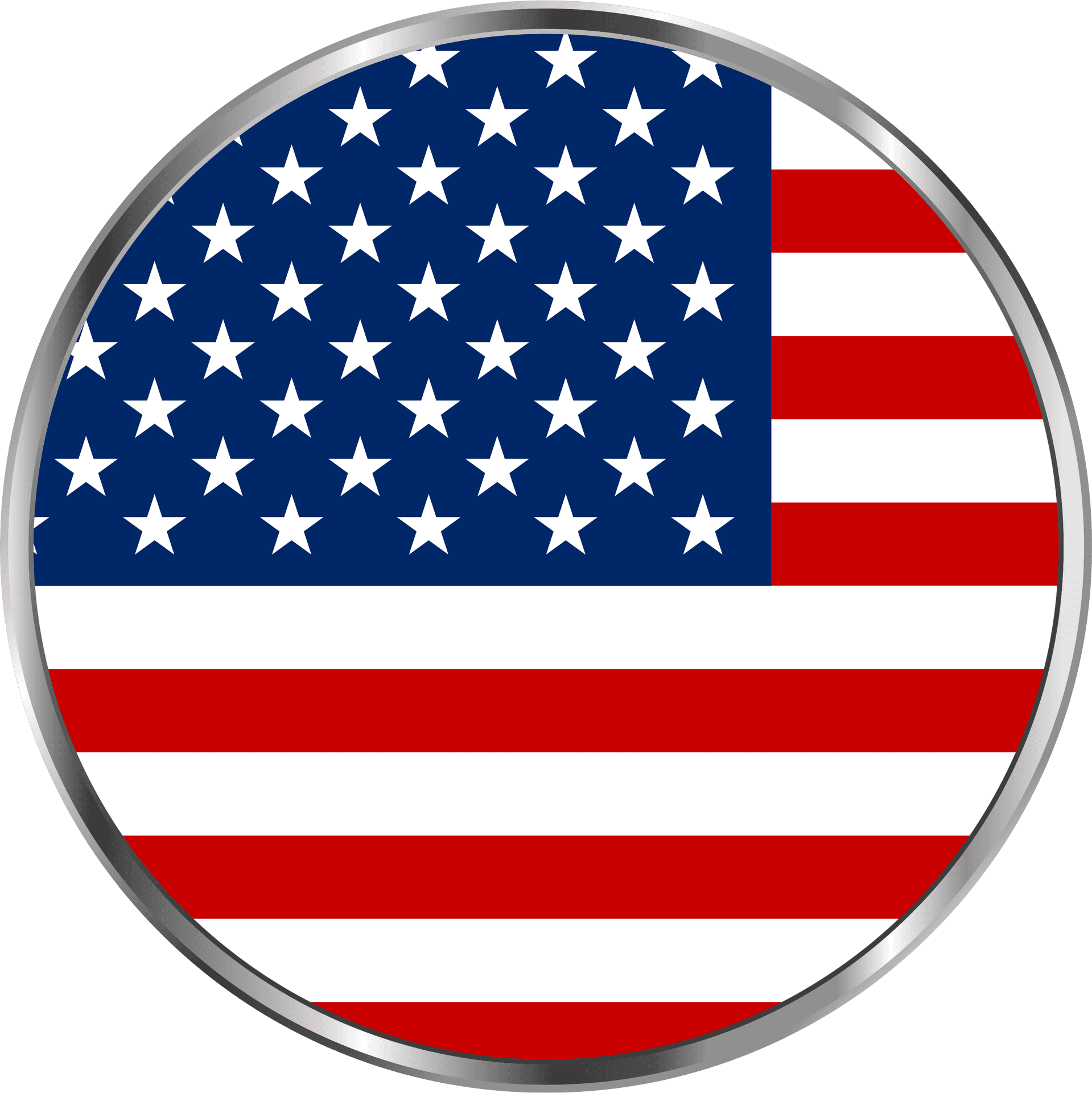 American Flag Button PNG Image