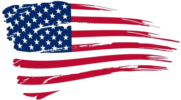 American Flag Distressed Memorial Day PNG Image