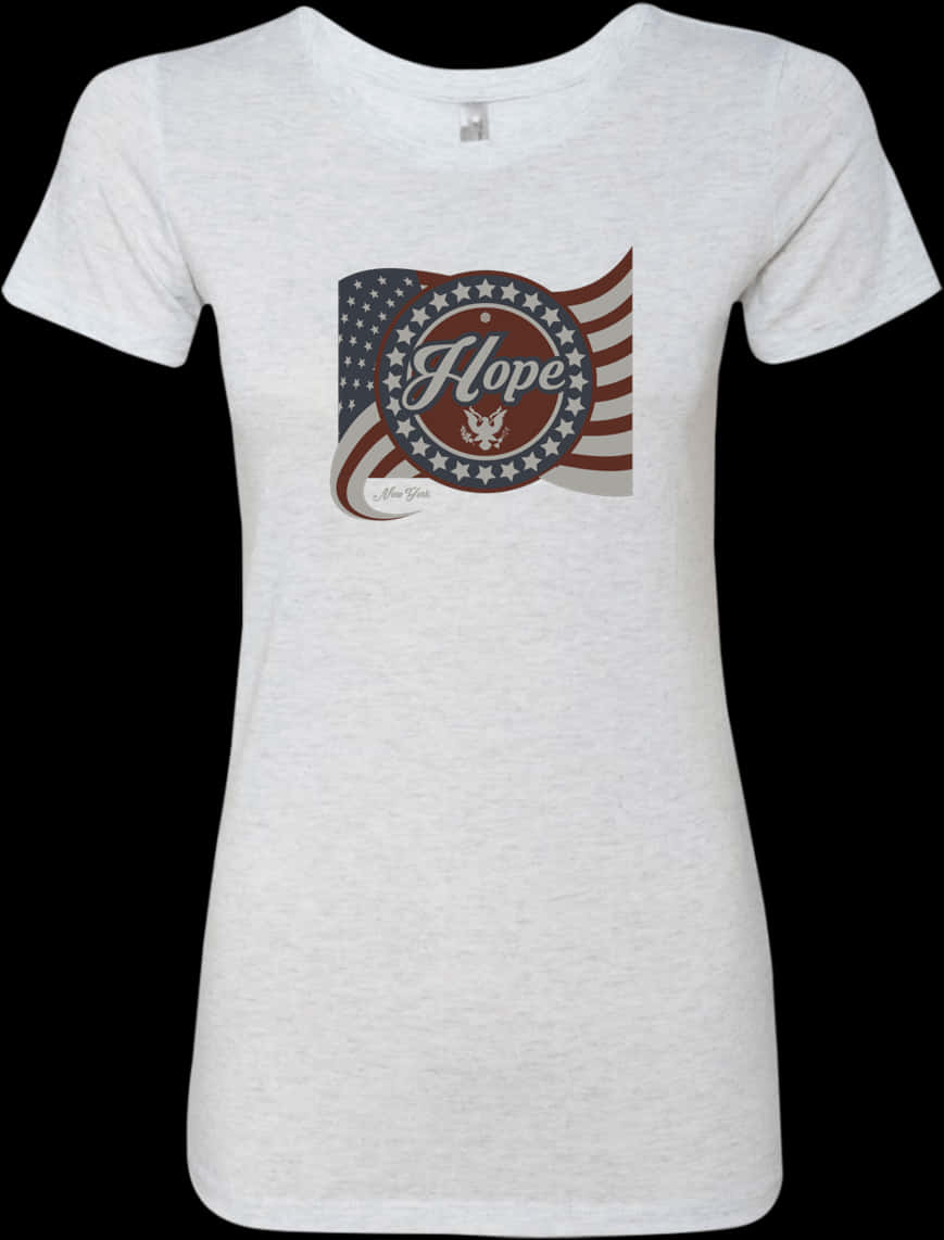 American Flag Hope Tshirt Design PNG Image