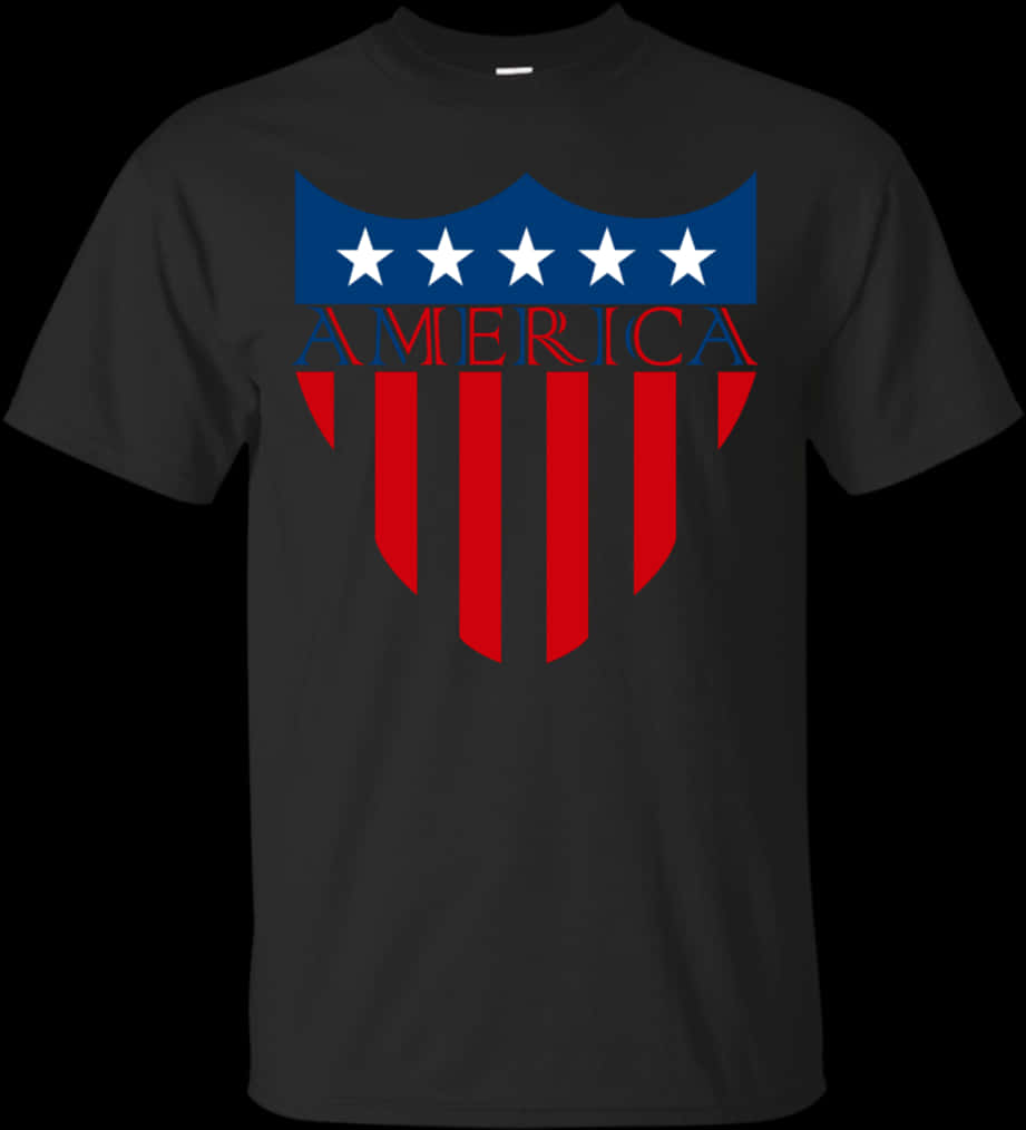 American Flag Inspired T Shirt Design PNG Image