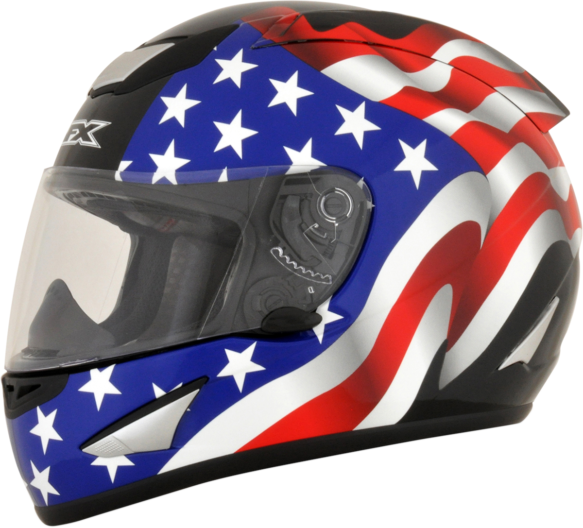 American Flag Motorcycle Helmet PNG Image