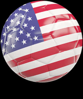 American Flag Soccer Ball PNG Image