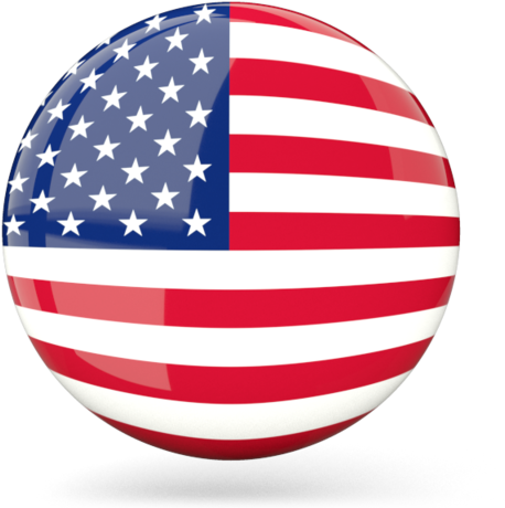 American Flag Sphere Graphic PNG Image