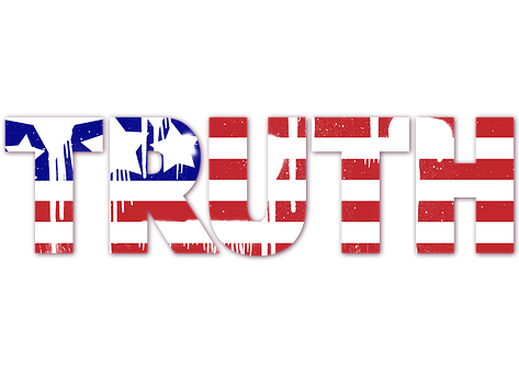 American Flag Truth Graphic PNG Image