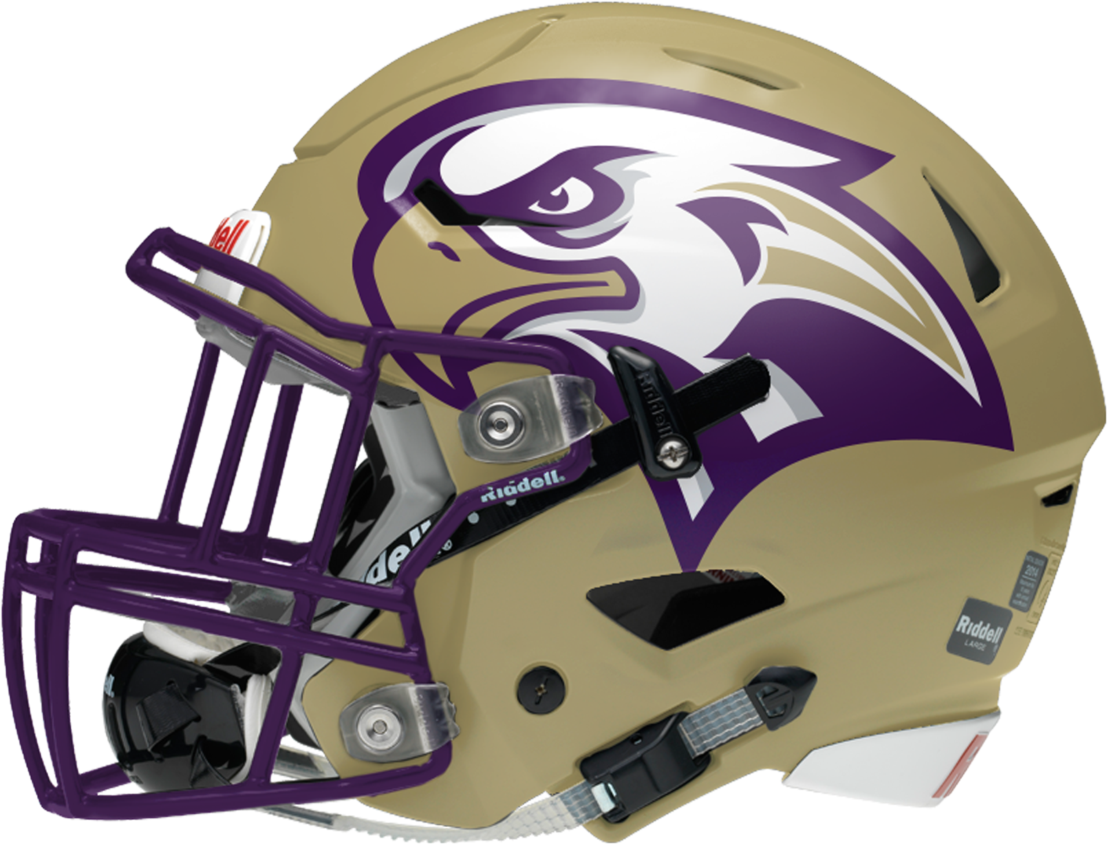 American Football Helmetwith Eagle Design PNG Image