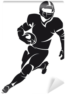 American Football Player Silhouette PNG Image