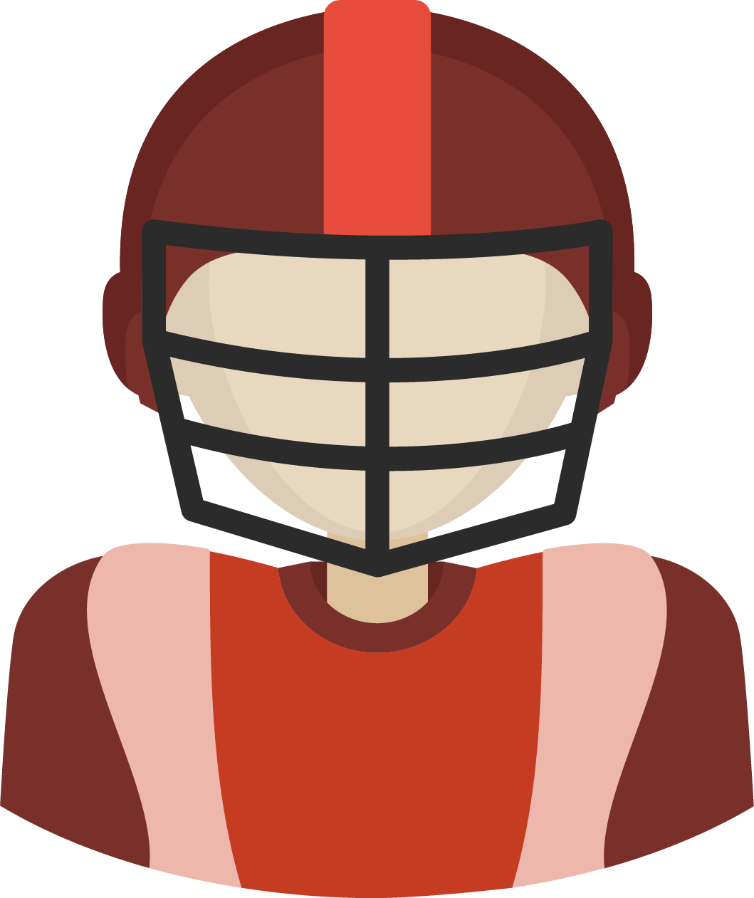 American Football Player Vector Illustration PNG Image