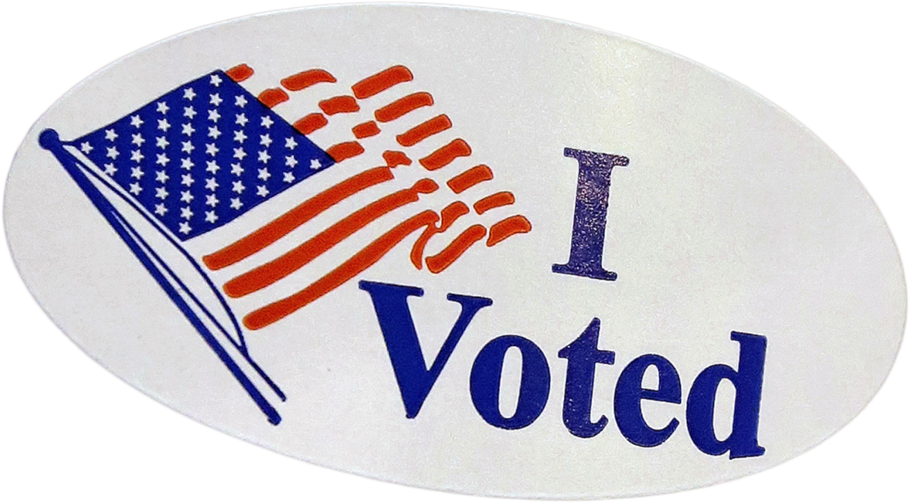 American Voting Sticker PNG Image