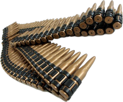 Ammunition Belt Realistic Render PNG Image