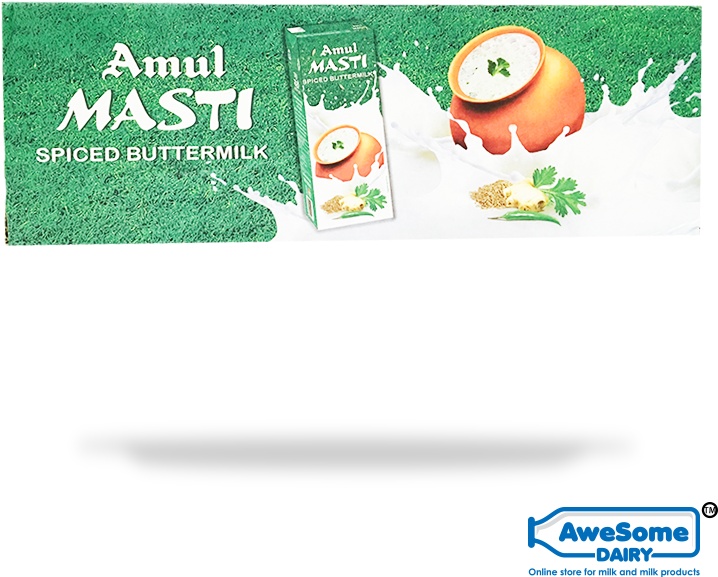 Amul Masti Spiced Buttermilk Advertisement PNG Image